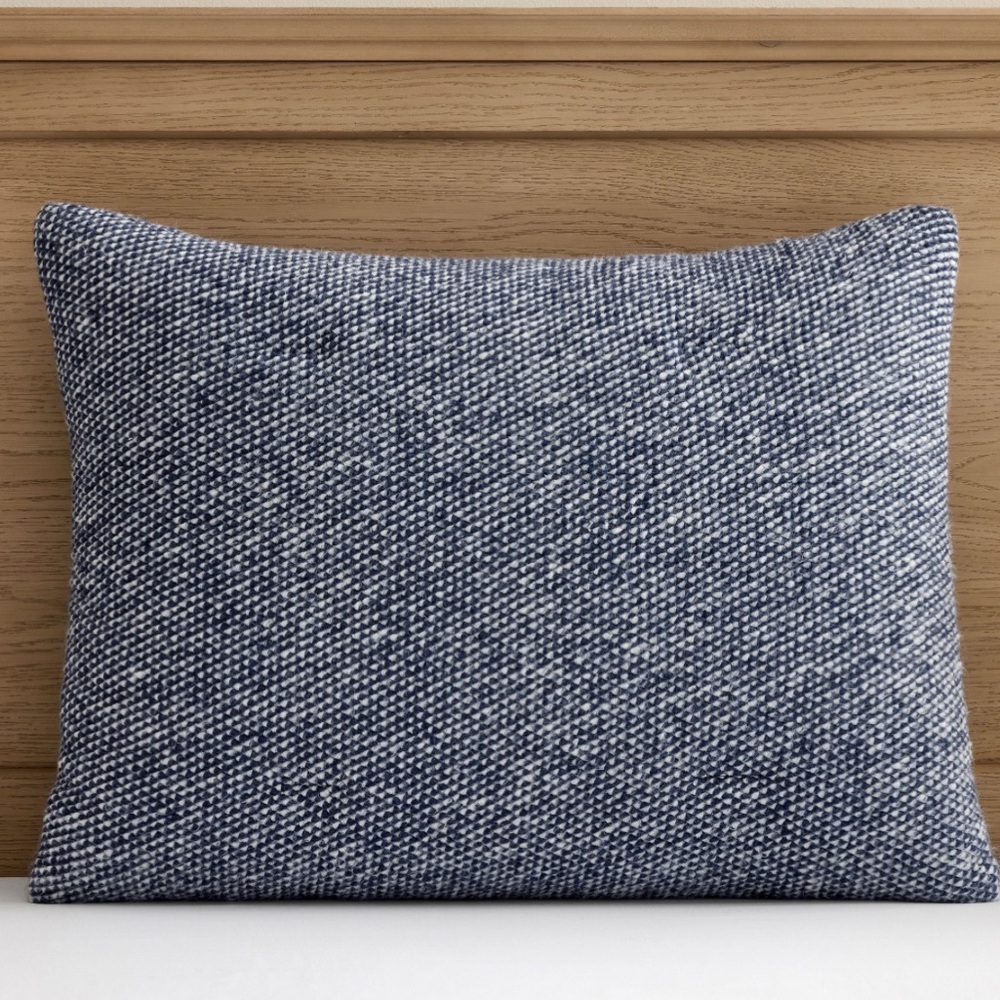 Pottery Barn Teen Tyler Knit Standard Sham Navy Blue